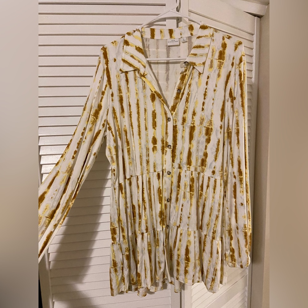 New Directions Button Down Tunic - image 1